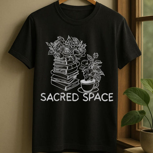 Black / S Sacred space t-shirt