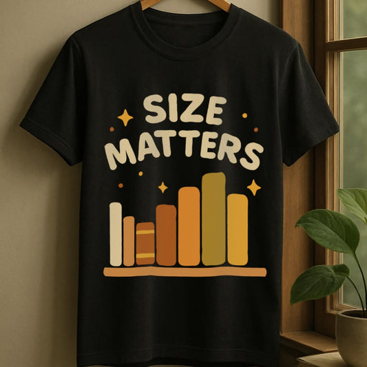 Black / S Size matters t-shirt
