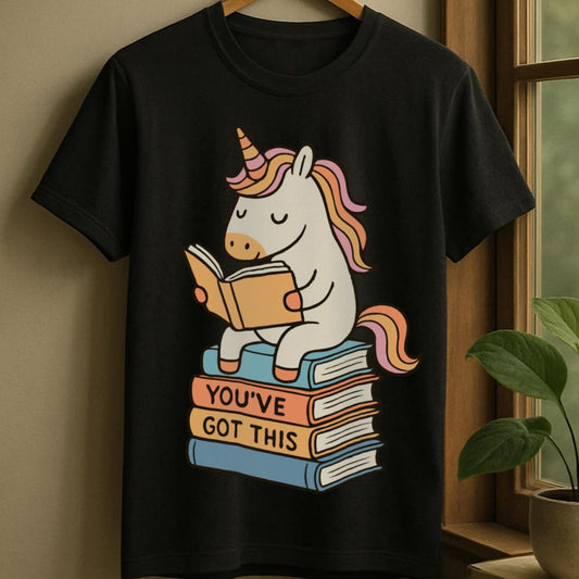 Black / S Unicorn you've got this t-shirt