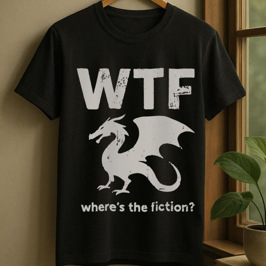 Black / S Where's the fiction t-shirt