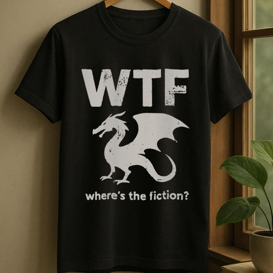 Black / S Where's the fiction t-shirt