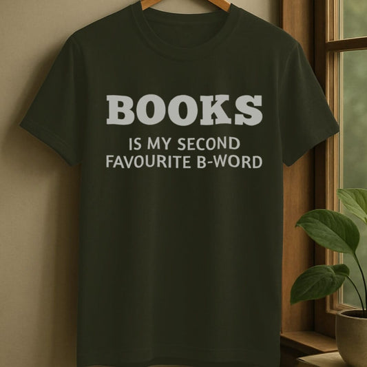 Military Green / S B word t-shirt