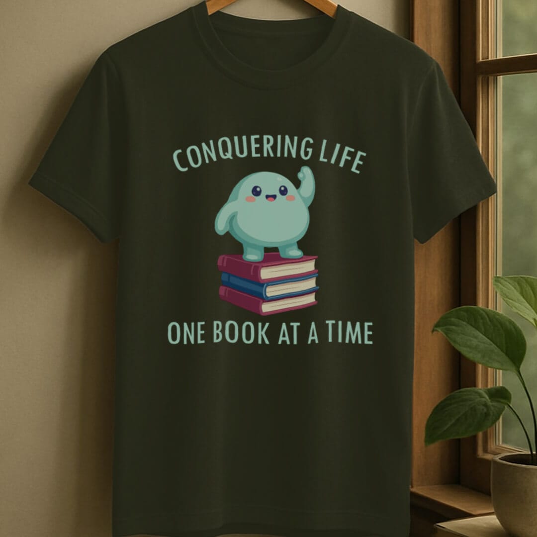 Military Green / S Book conqueror t-shirt