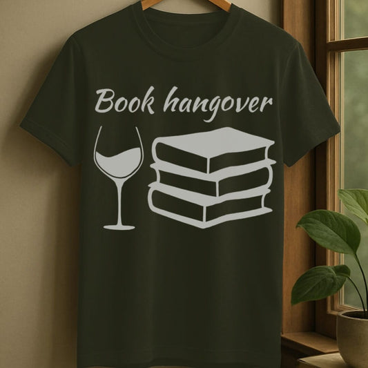 Military Green / S Book hangover t-shirt