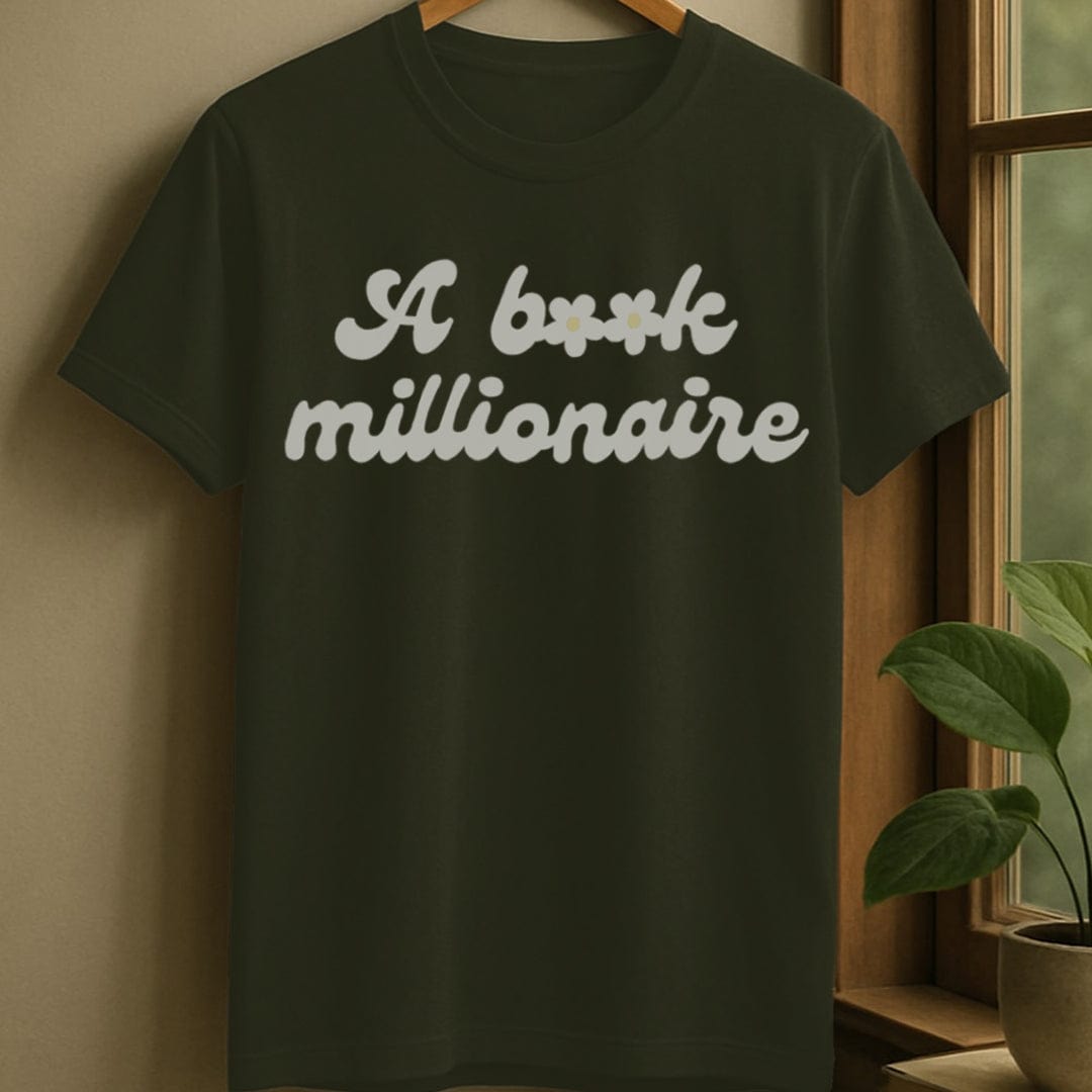 Military Green / S Book millionaire t-shirt