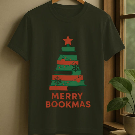 Military Green / S Bookmas t-shirt