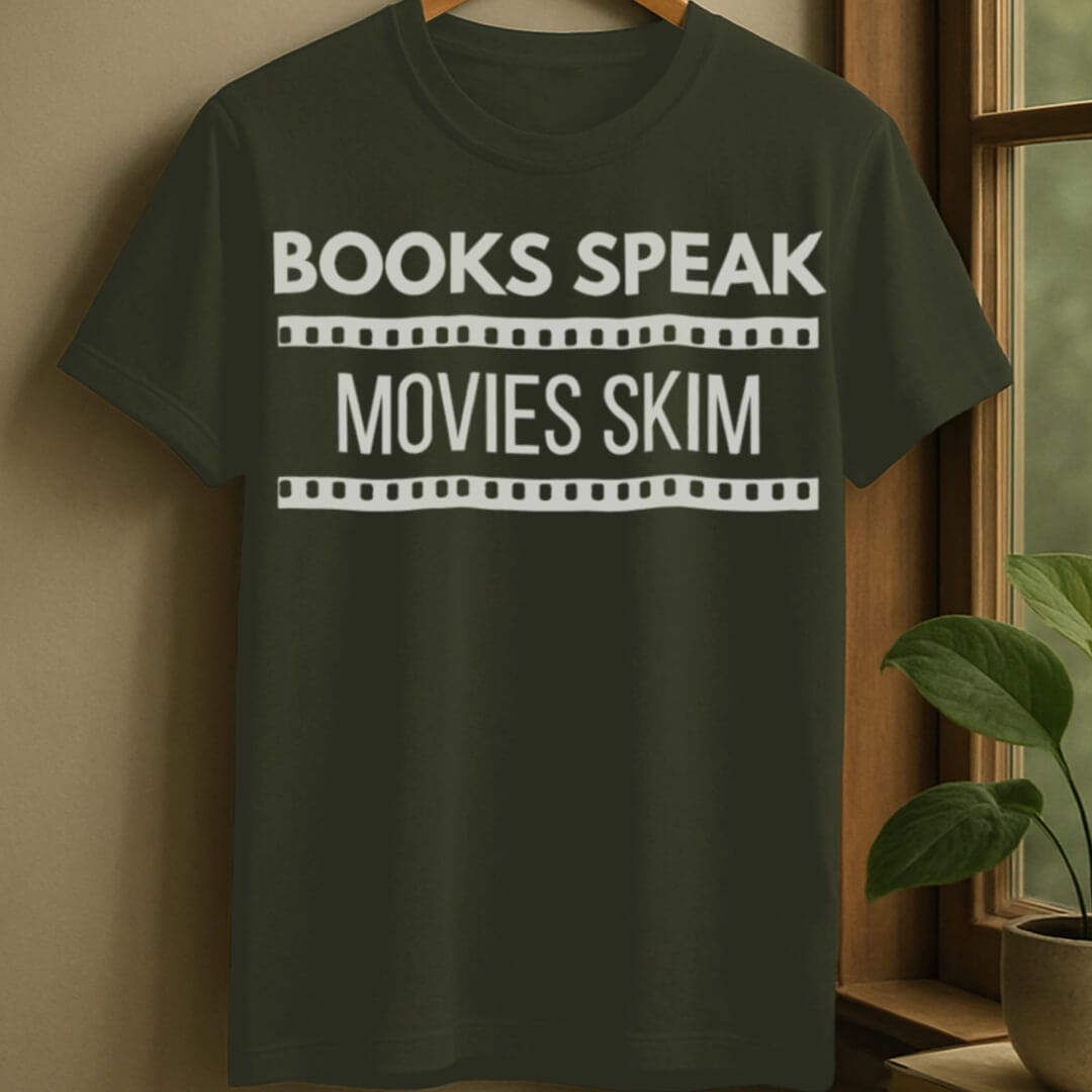 Military Green / S Books speak t-shirt