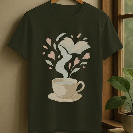 Military Green / S Cup of stories t-shirt