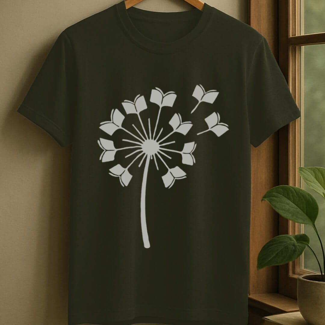 Military Green / S Dandelion t-shirt