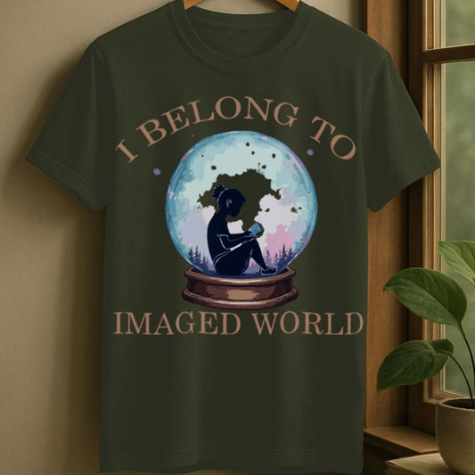 Military Green / S Fantasy reader t-shirt