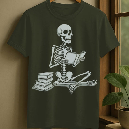 Military Green / S Grinning scholar t-shirt
