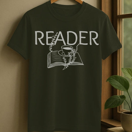 Military Green / S Reader t-shirt