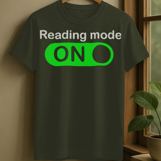 Military Green / S Reading mode on t-shirt