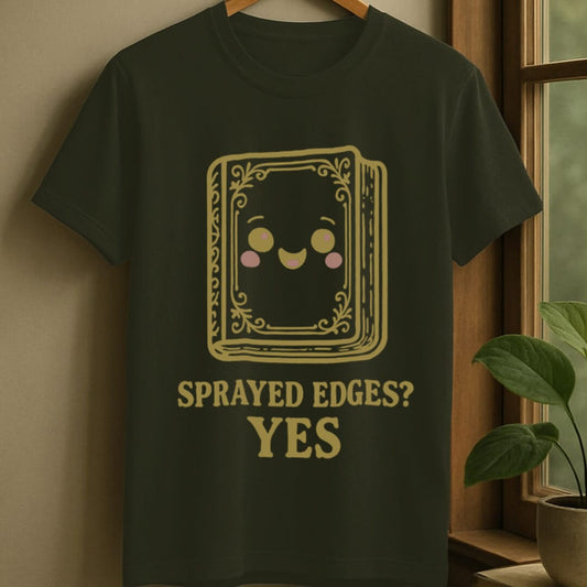 Military Green / S Sprayed edge t-shirt