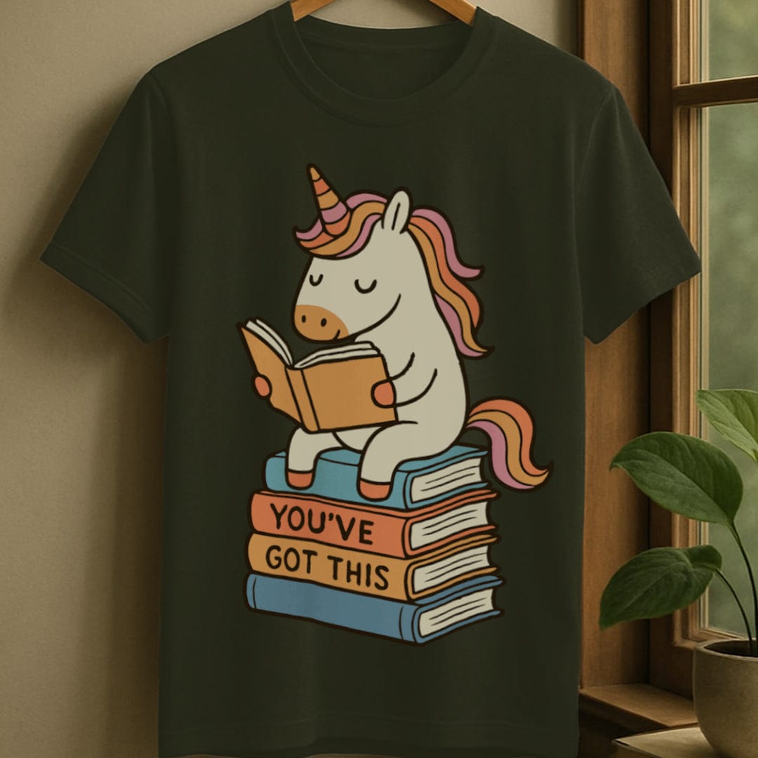 Military Green / S Unicorn you've got this t-shirt