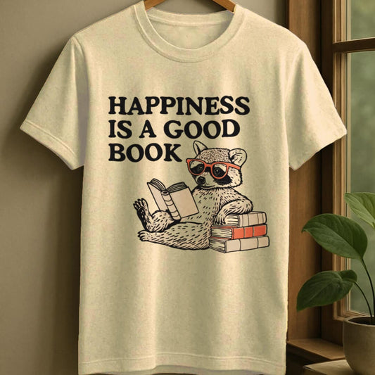 Natural / S A good book t-shirt