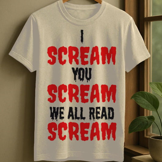 Natural / S All scream t-shirt