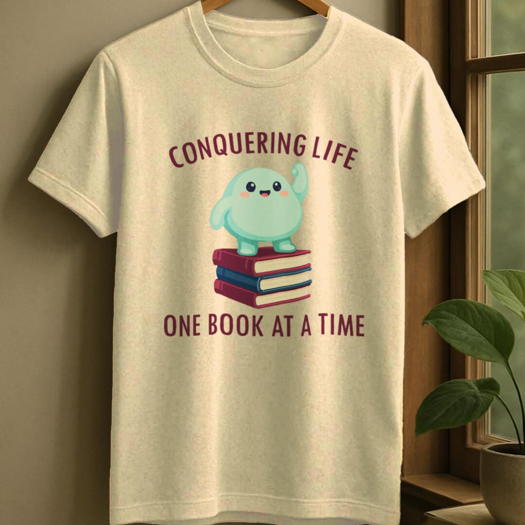 Natural / S Book conqueror t-shirt