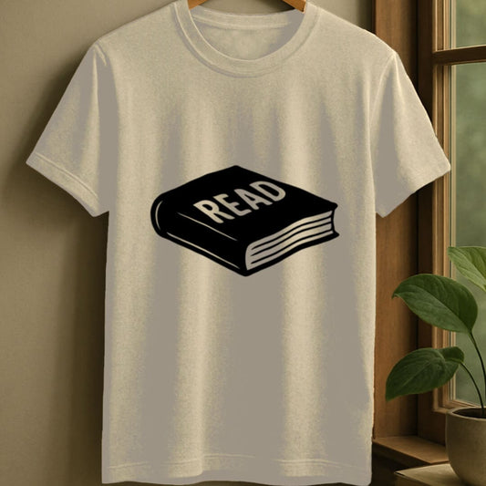 Natural / S Book shadow t-shirt