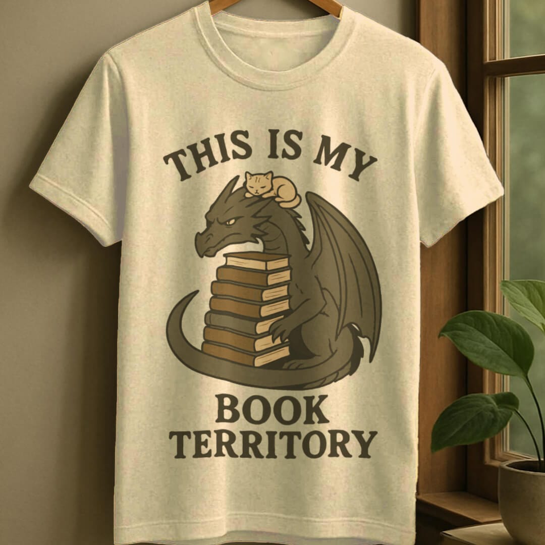 Natural / S Book territory t-shirt