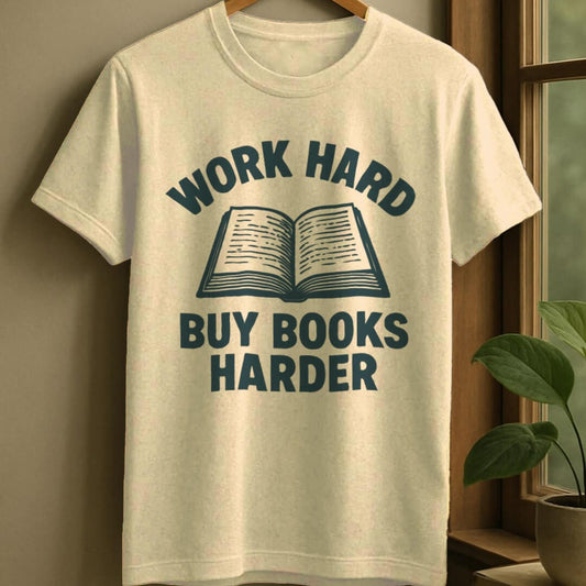 Natural / S Buy books hard t-shirt