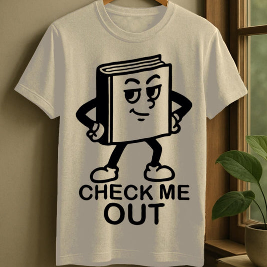 Natural / S Check me out t-shirt