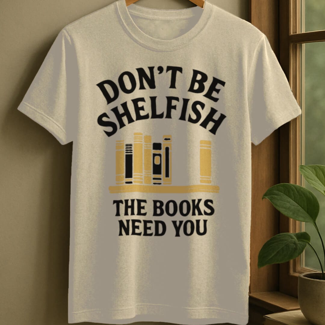 Natural / S Don't be shelfish t-shirt