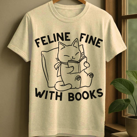 Natural / S Feline fine t-shirt