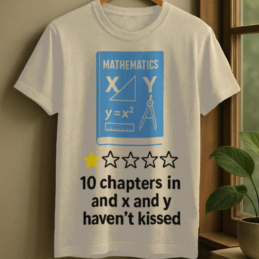 Natural / S Mathemathics textbook romance rating t-shirt