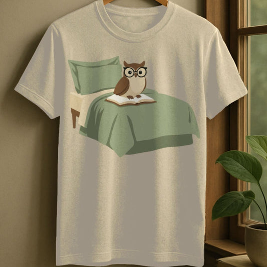 Natural / S Night owl t-shirt