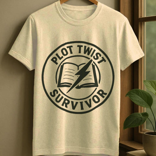 Natural / S Plot twist survivor t-shirt