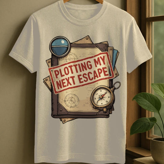 Natural / S Plotting escape t-shirt