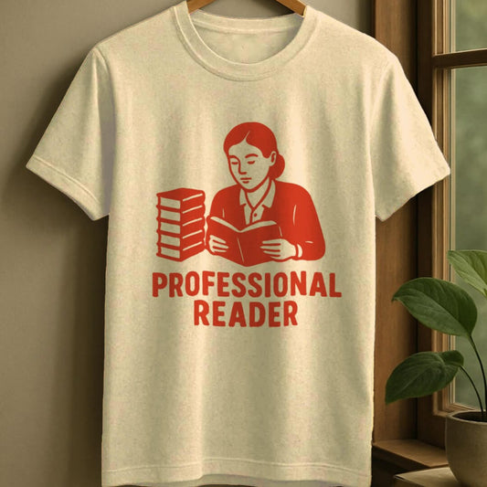 Natural / S Professional reader t-shirt