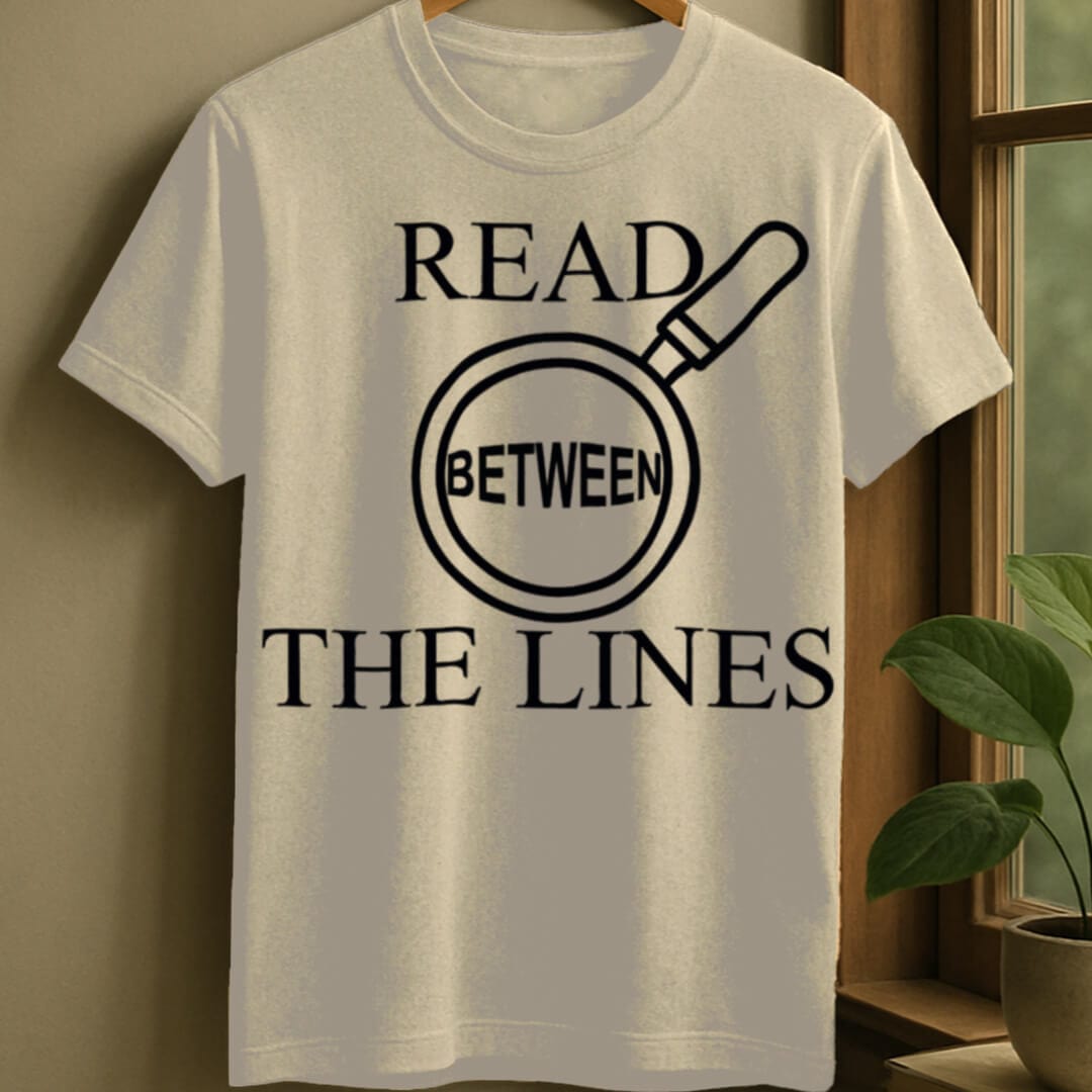 Natural / S Read between the lines t-shirt