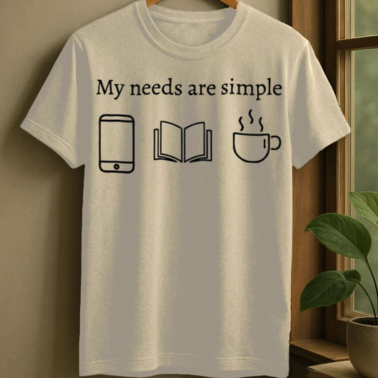 Natural / S Simple needs t-shirt