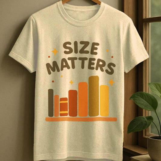 Natural / S Size matters t-shirt