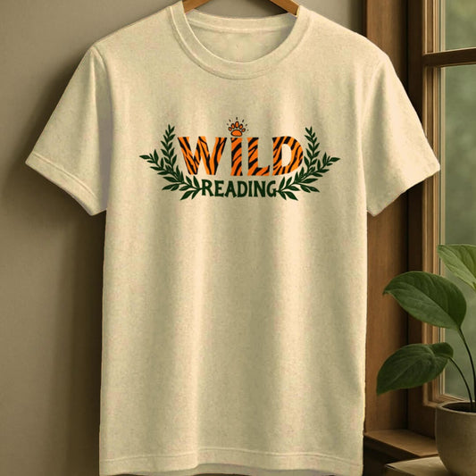 Natural / S Wild reading t-shirt