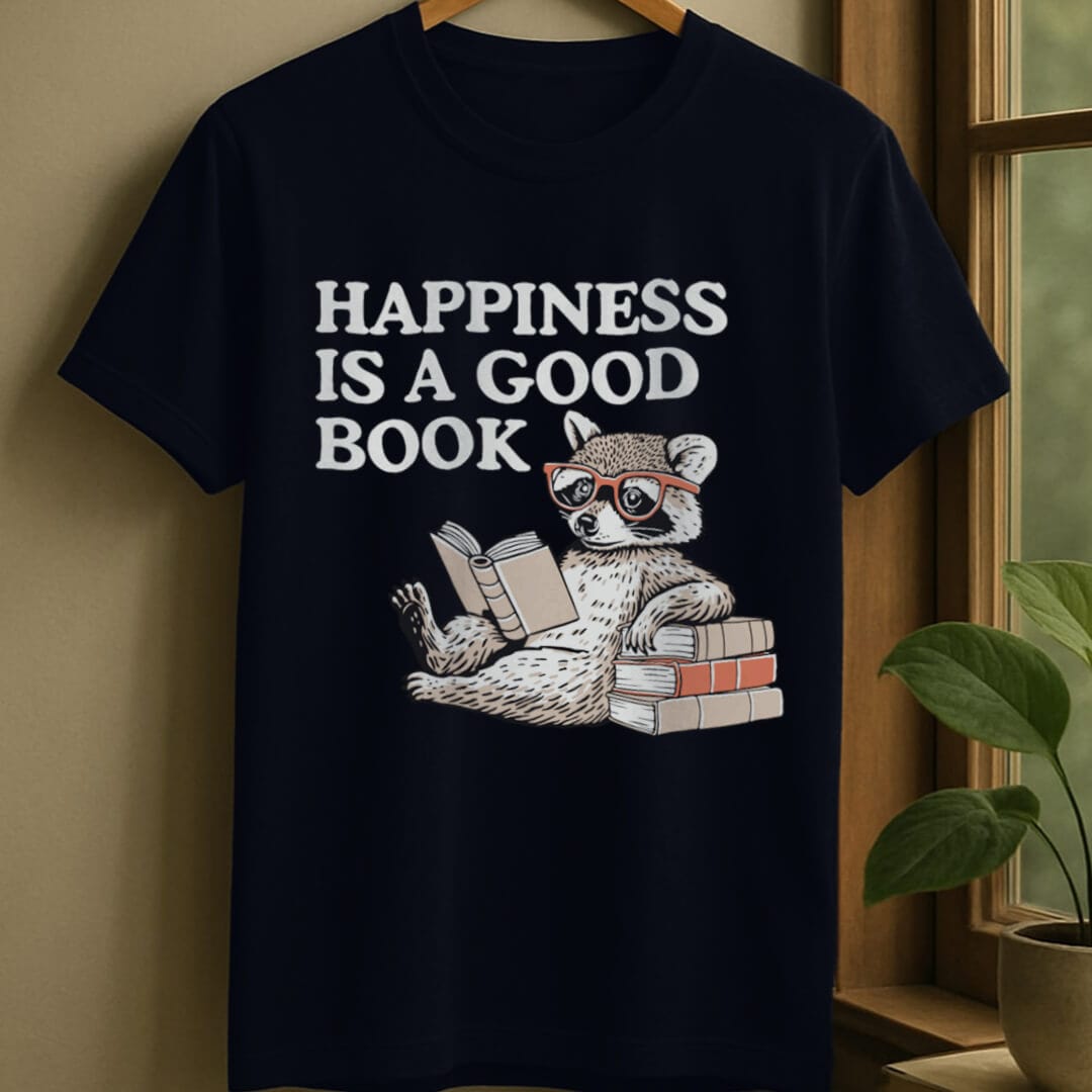Navy / S A good book t-shirt