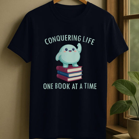 Navy / S Book conqueror t-shirt