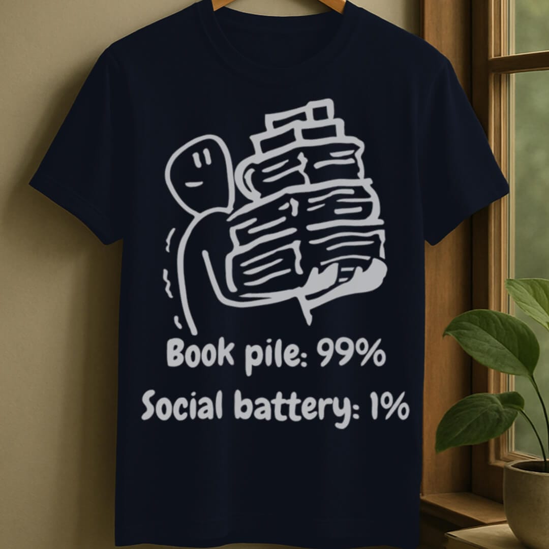 Navy / S Book energy t-shirt