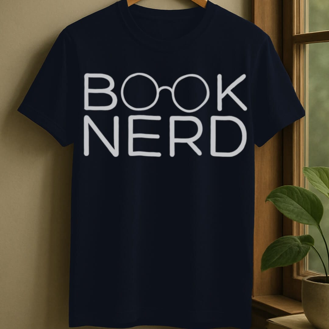 Navy / S Book nerd t-shirt