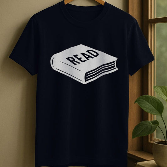 Navy / S Book shadow t-shirt