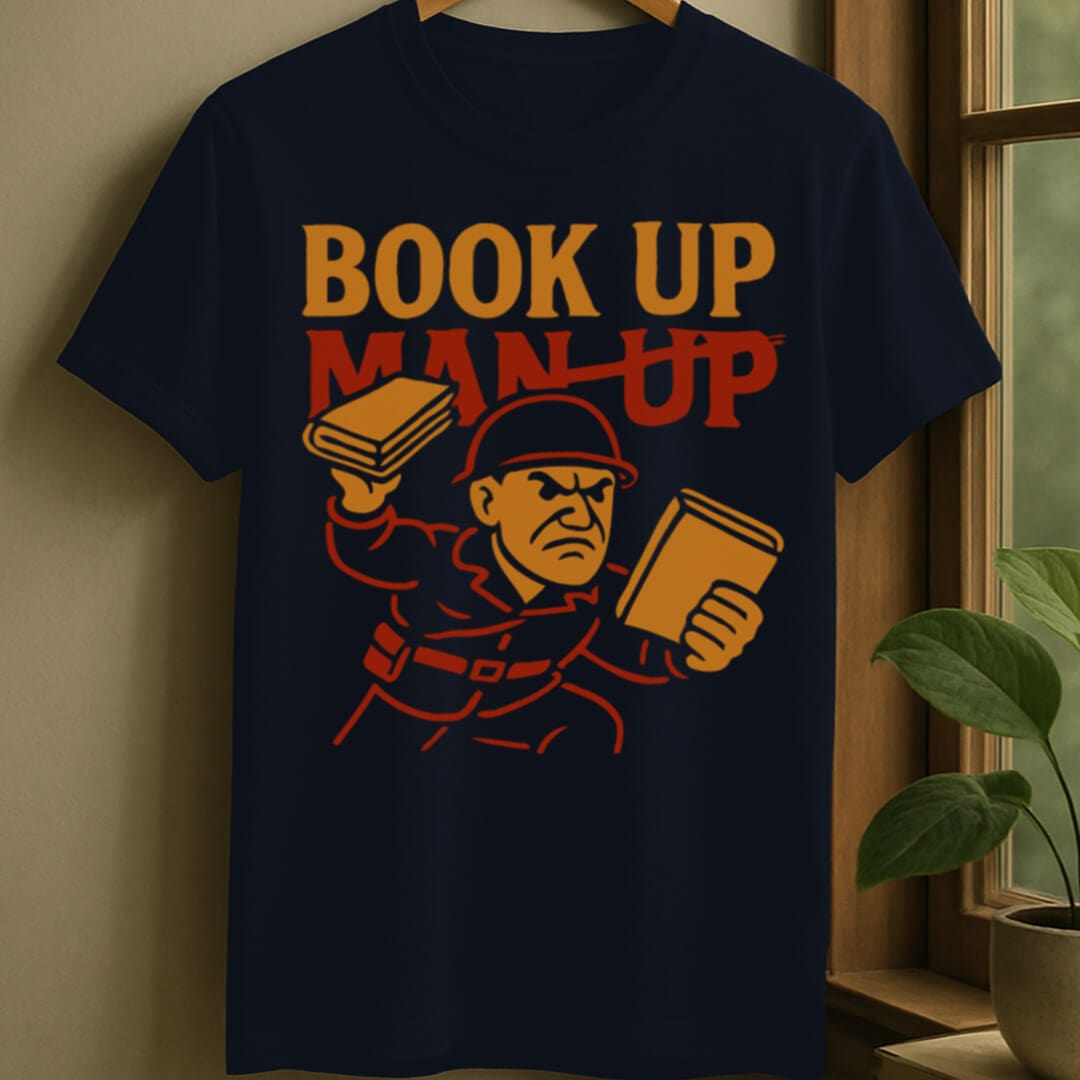 Navy / S Book up t-shirt