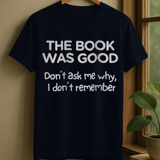 Navy / S Book was good t-shirt