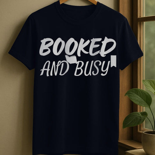 Navy / S Booked & busy t-shirt