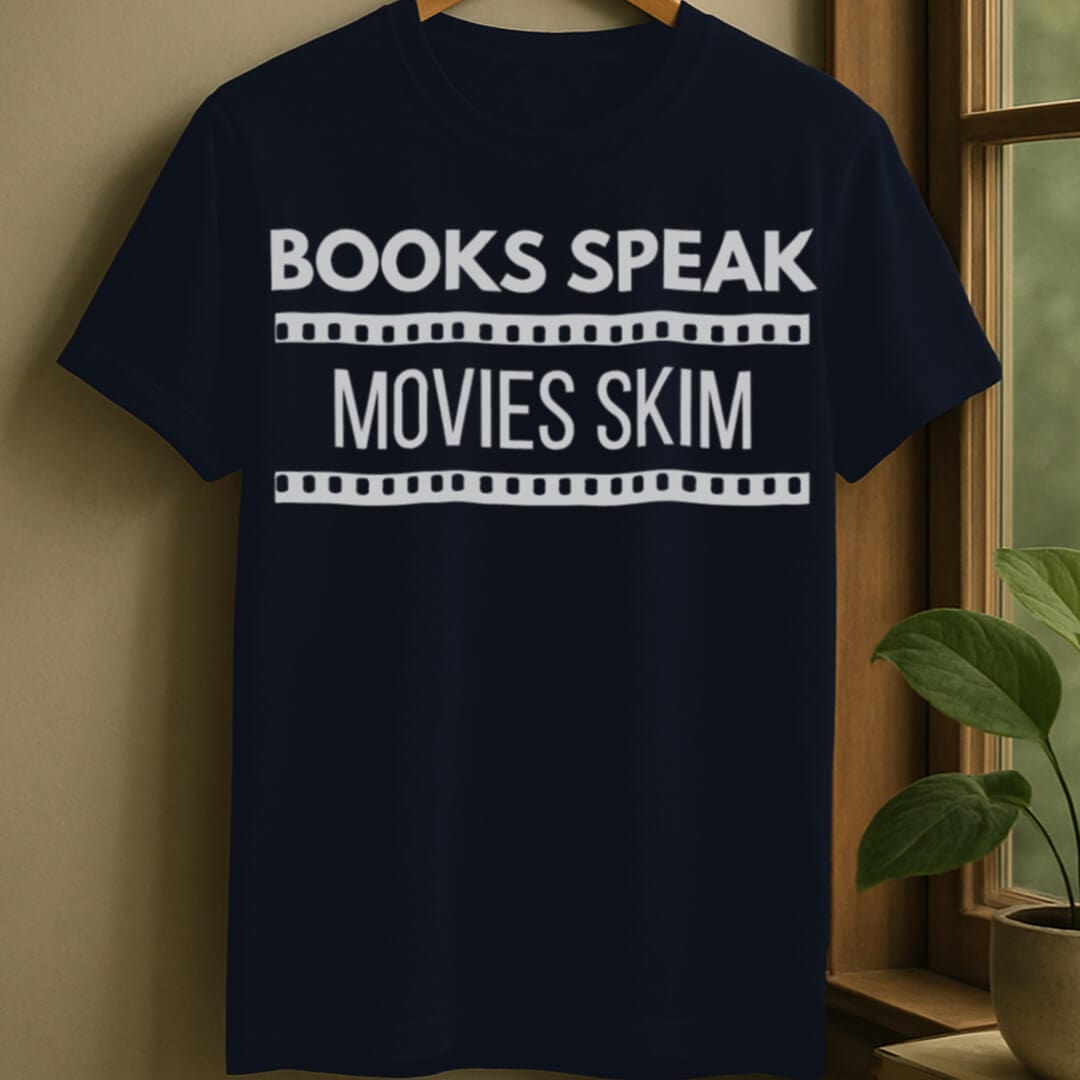 Navy / S Books speak t-shirt