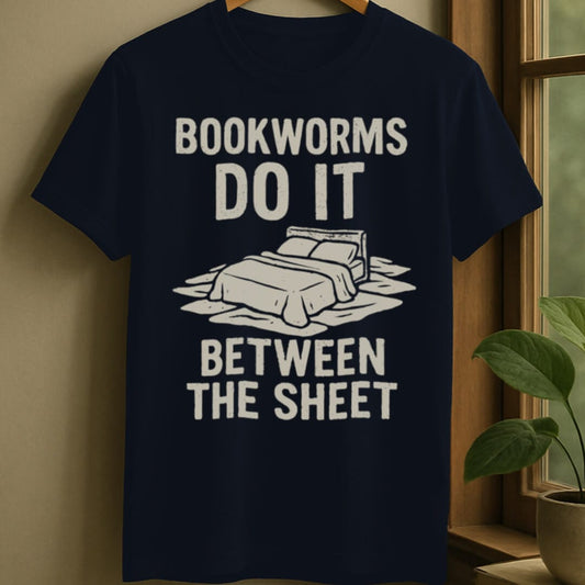 Navy / S Bookworms and sheets t-shirt