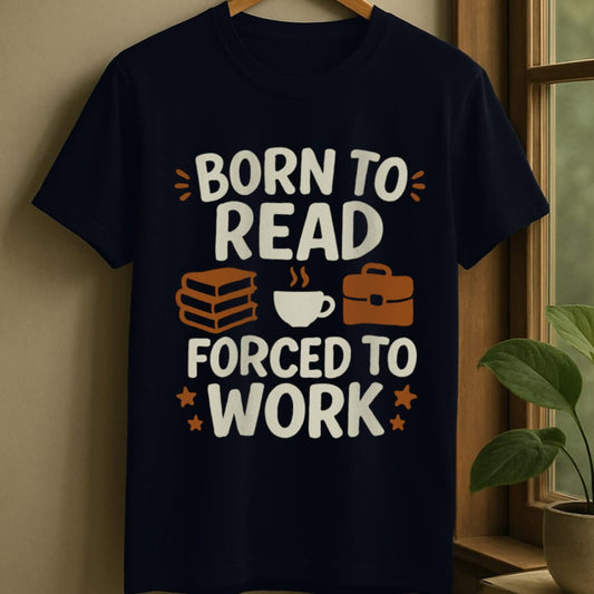 Navy / S Born reader t-shirt