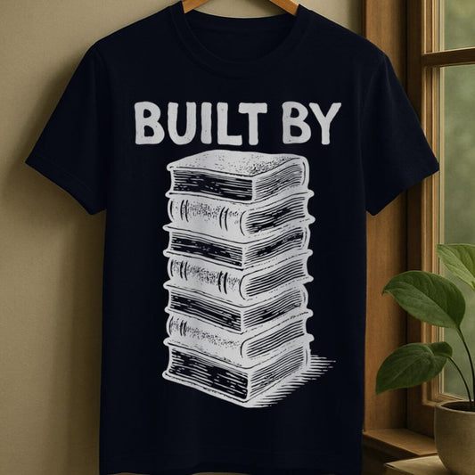 Navy / S Built by books t-shirt