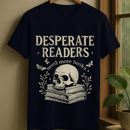 Navy / S Desperate reader t-shirt